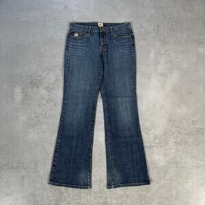 X2 Denim Laboratory W20 Flare Leg Jeans Medium Wash - Size: 4 Regular